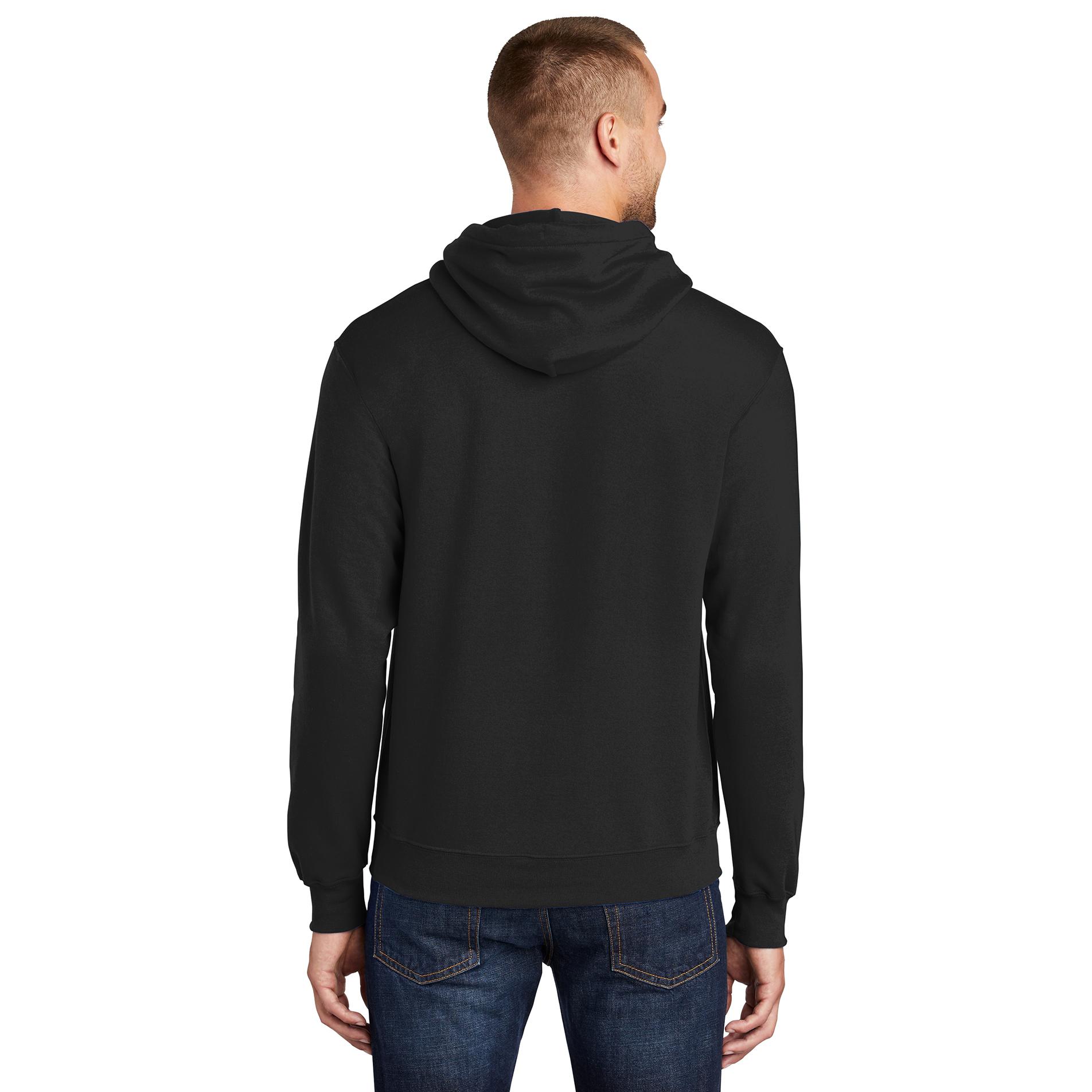 Port & Company PC78H Core Fleece Pullover Hooded Sweatshirt - Jet Black ...