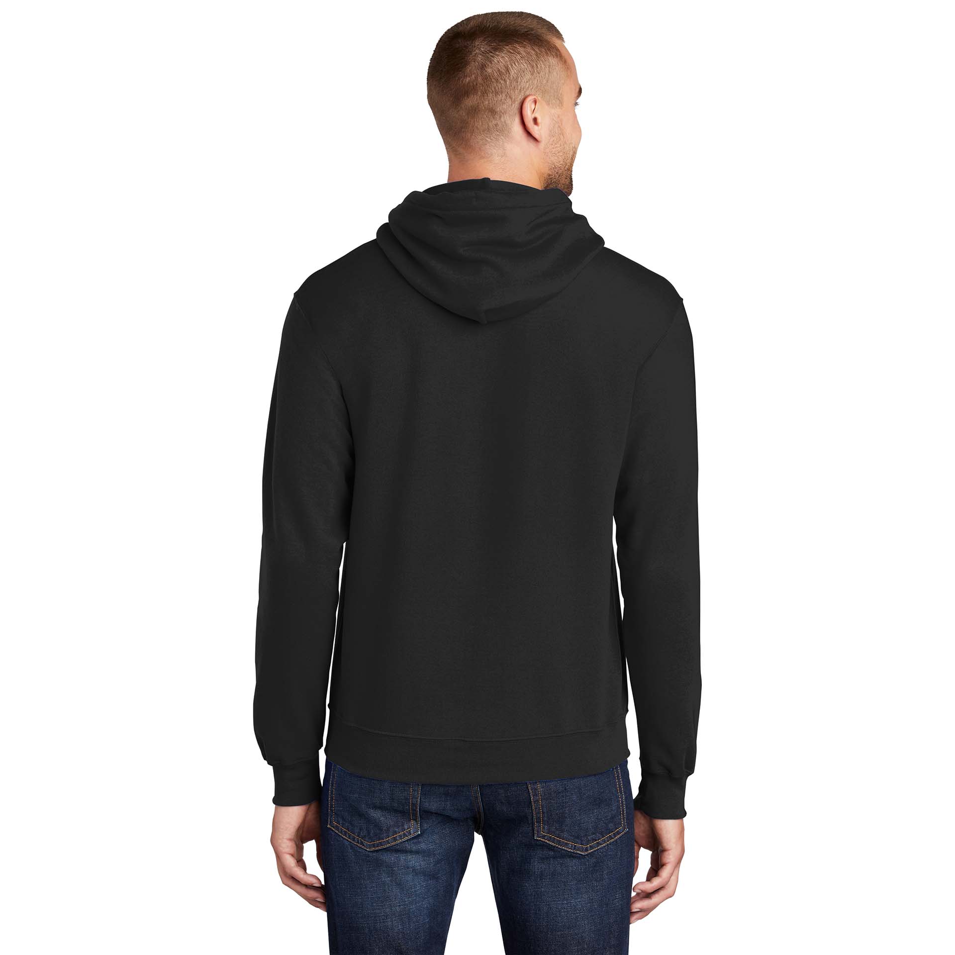 Port & Company PC78HT Tall Core Fleece Pullover Hooded Sweatshirt - Jet ...