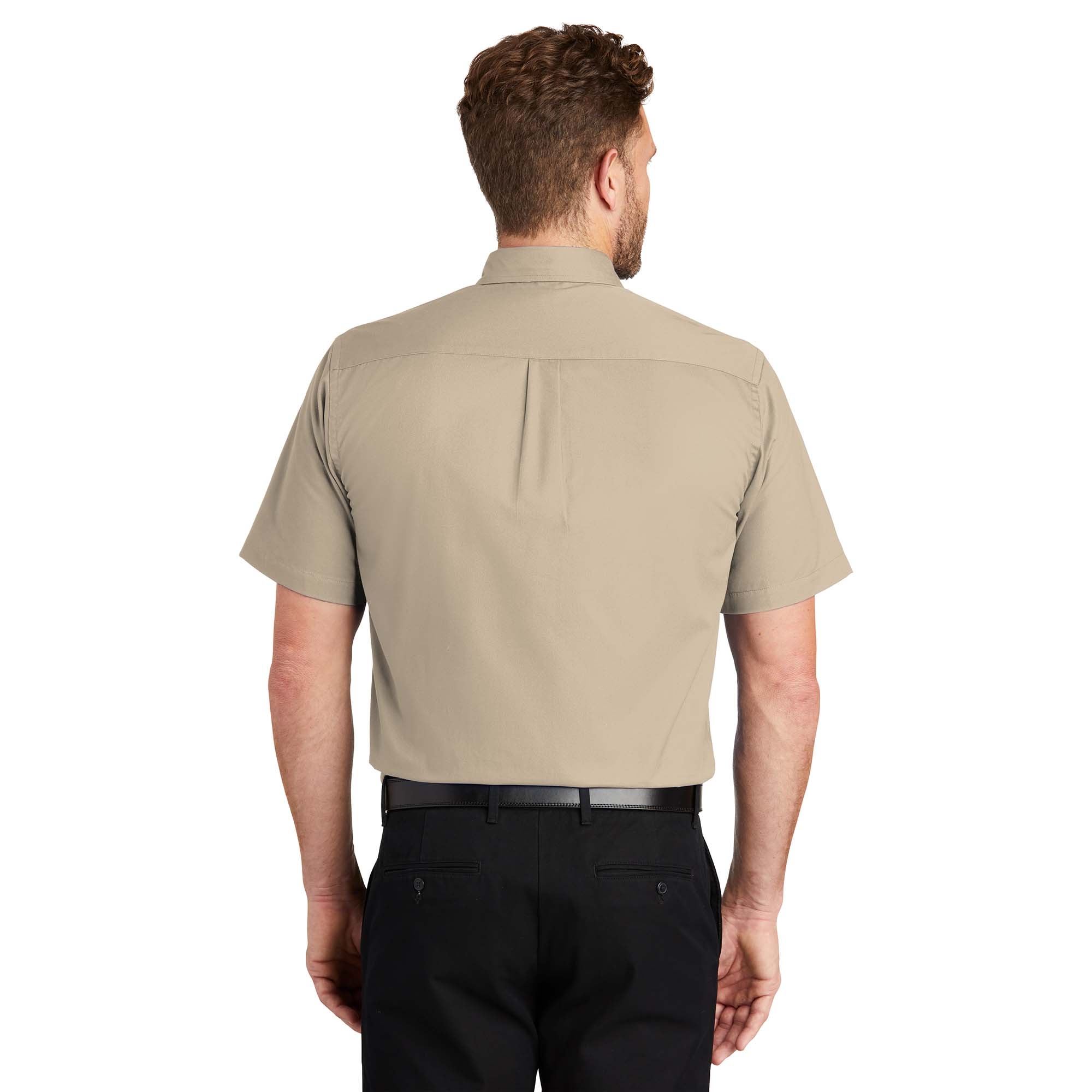 CornerStone SP18 Short Sleeve SuperPro Twill Shirt - Stone