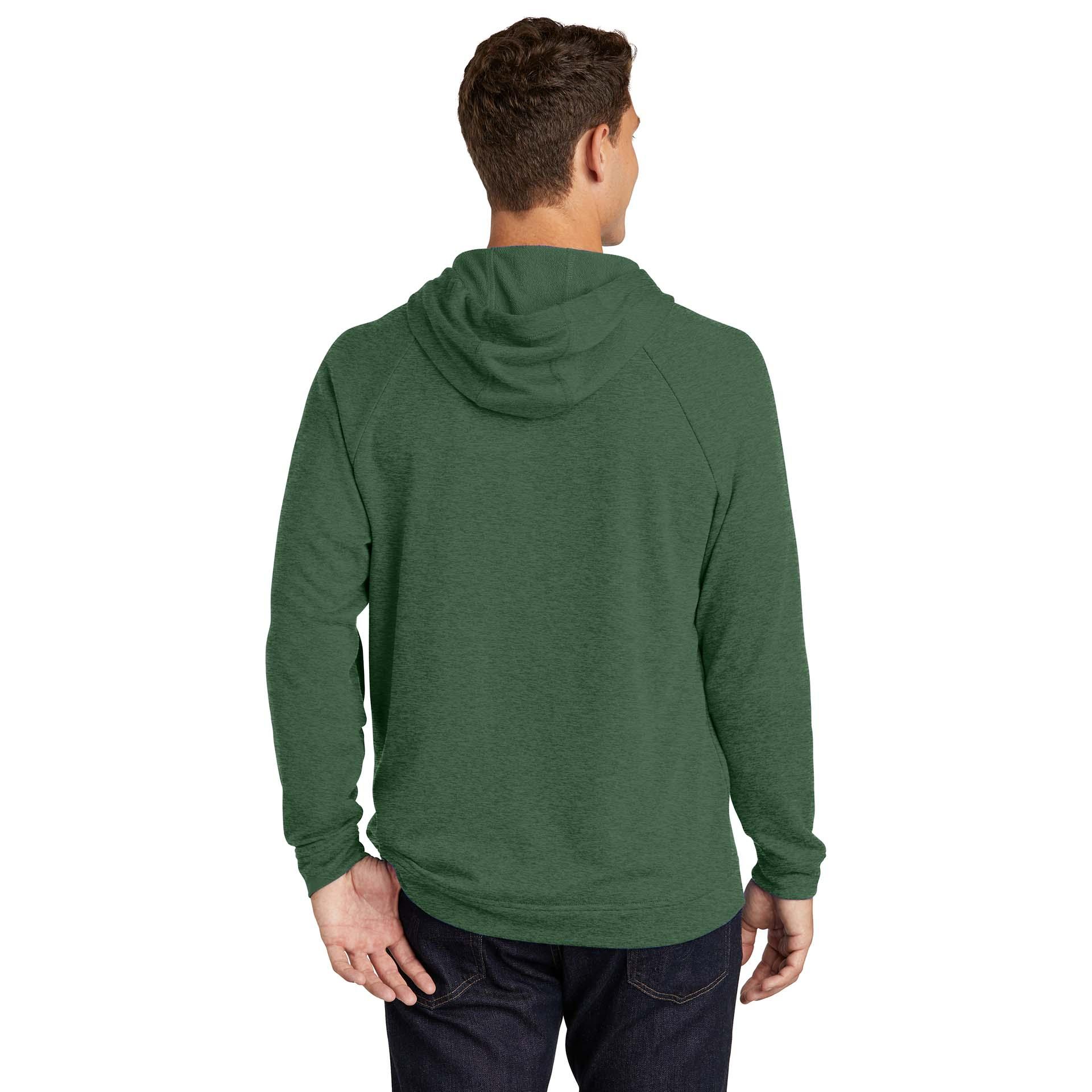 SportTek ST272 Lightweight French Terry Pullover Hoodie Forest Green Heather Full Source