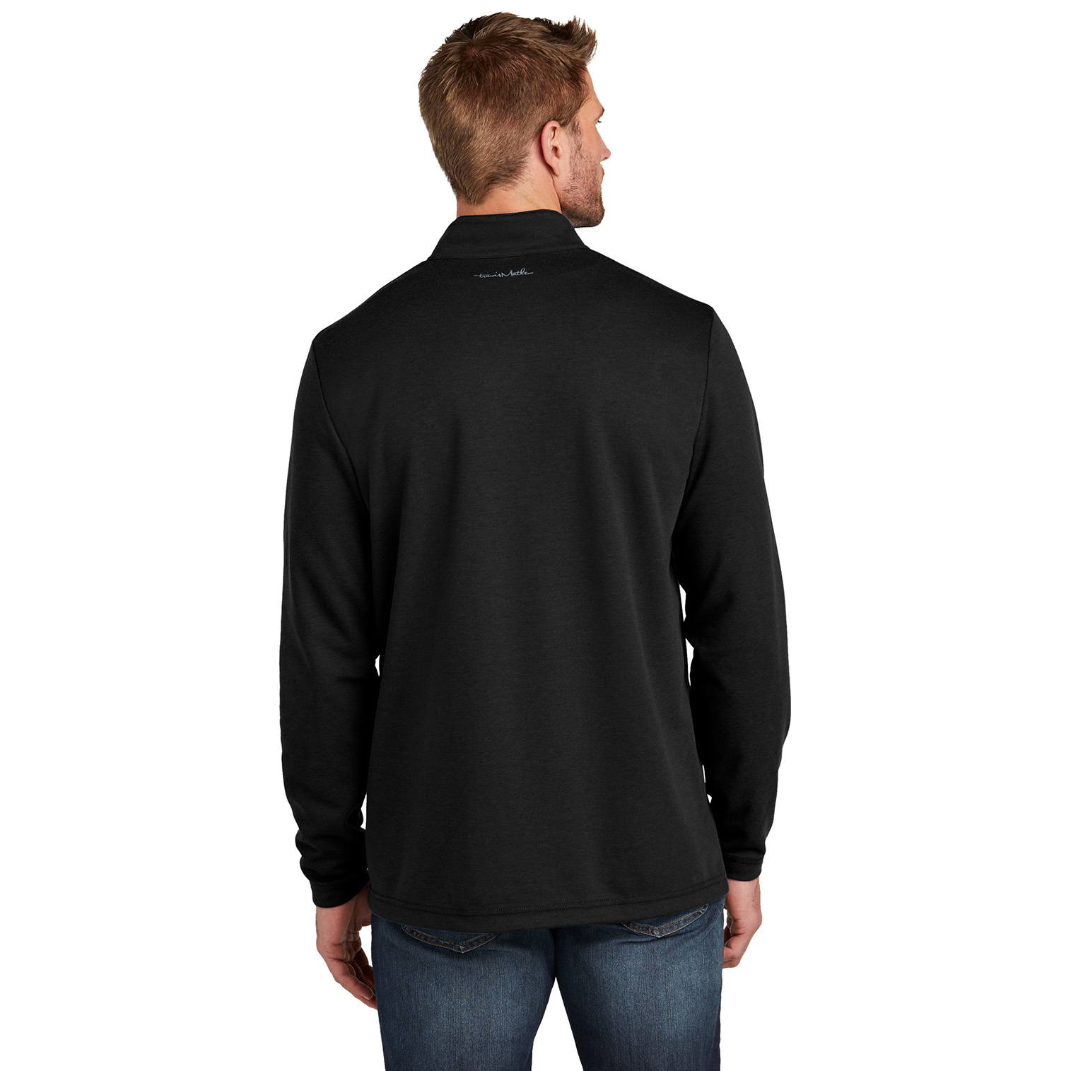 TravisMathew TM1MZ339 Coveside 1/4-Zip - Black | Full Source