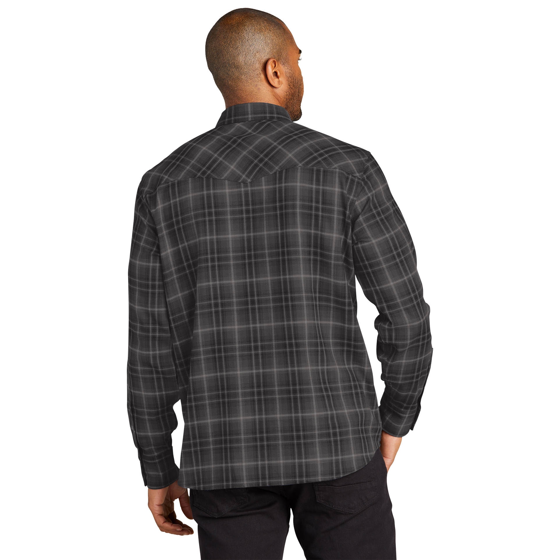 【2plan】Perima Over Check Shirt 11075-DeepBlack-1-