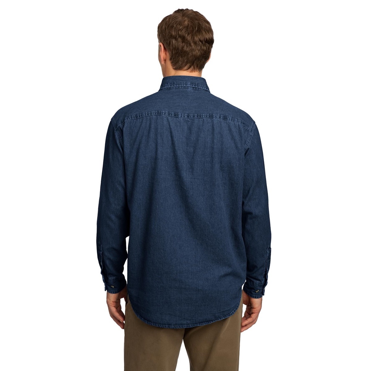 Port & Company SP10 Long Sleeve Value Denim Shirt - Ink Blue ...