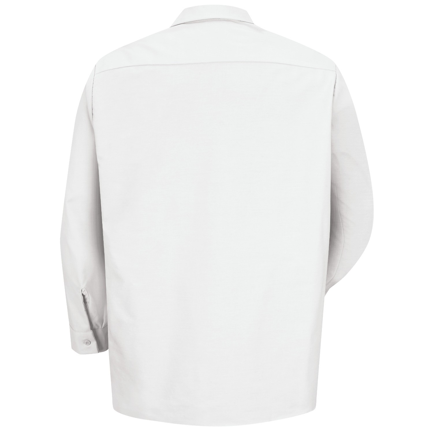 Red Kap SP14 Men's Industrial Work Shirt - Long Sleeve - White | Full ...