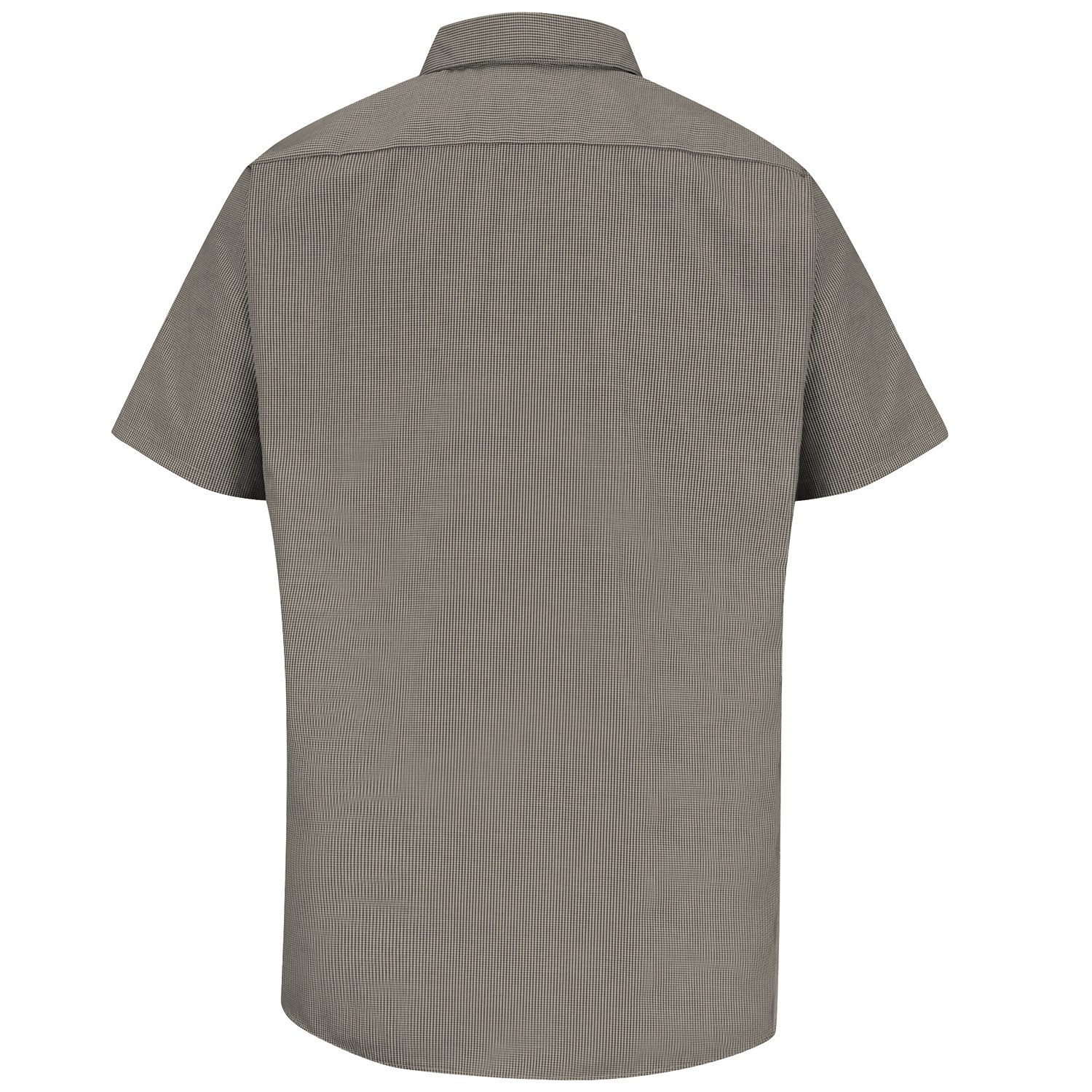Red Kap SP20 Men's Micro Check Uniform Shirt - Short Sleeve - Khaki ...