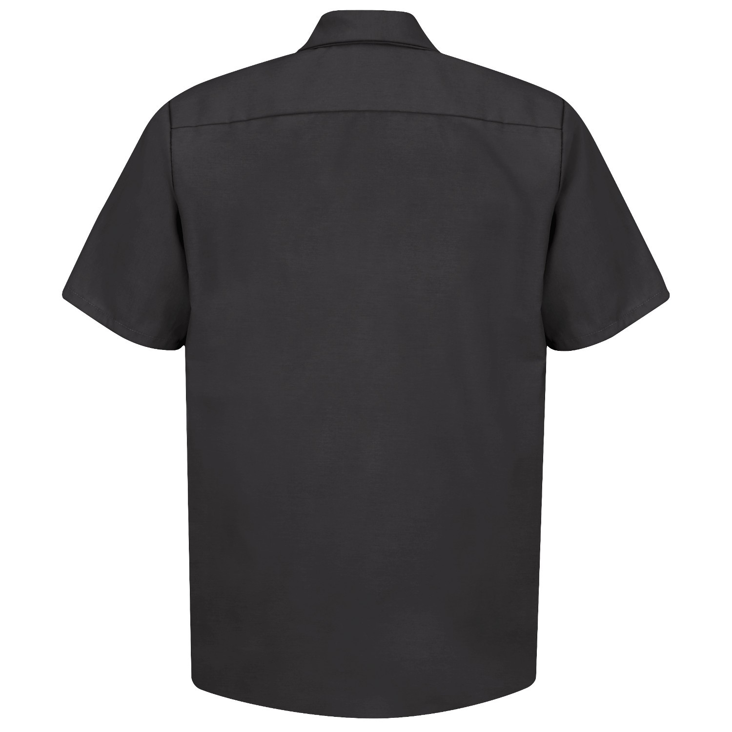 Red Kap SP24 Men's Industrial Work Shirt - Short Sleeve - Black | Full ...