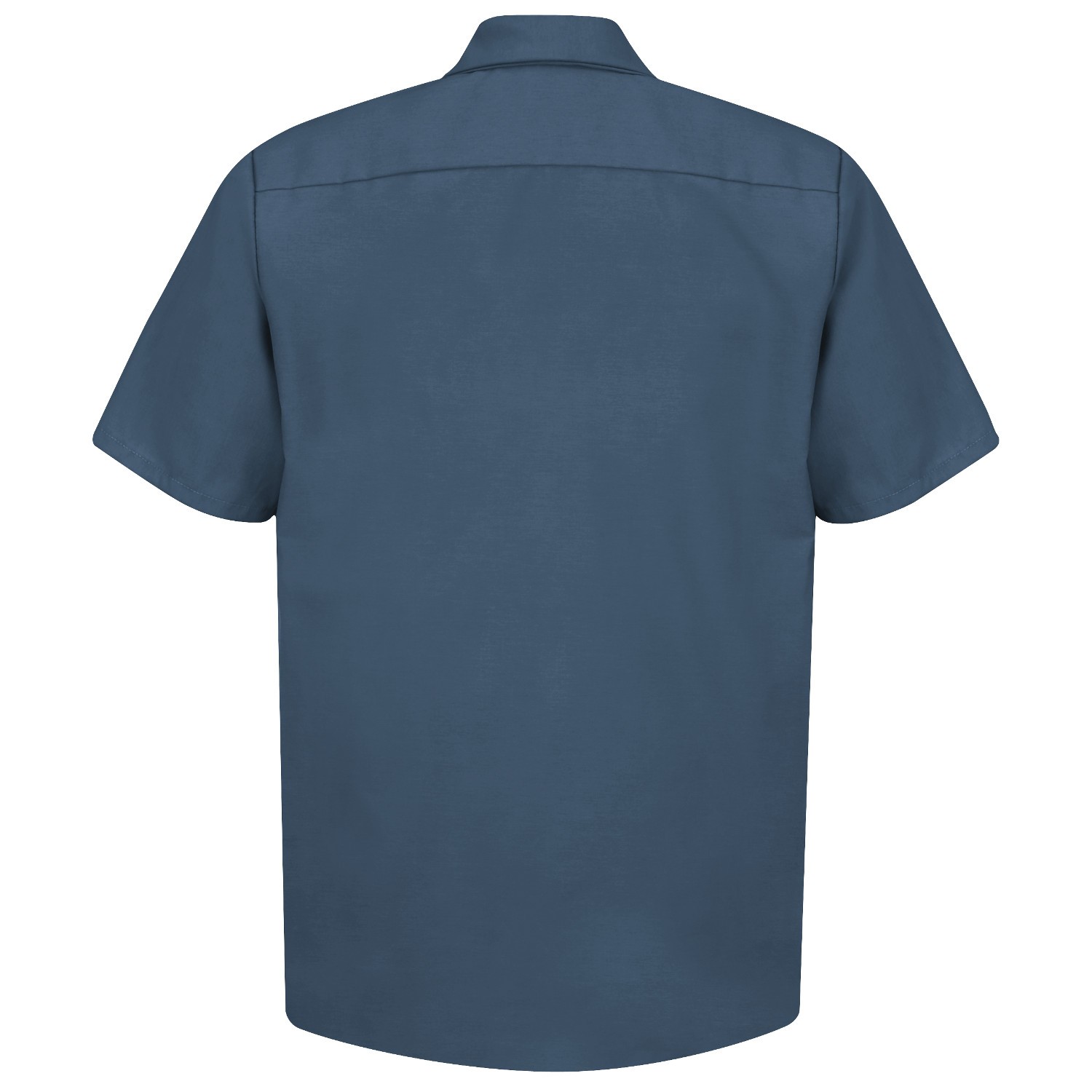 Red Kap SP24 Men's Industrial Work Shirt - Short Sleeve - Dark Blue ...