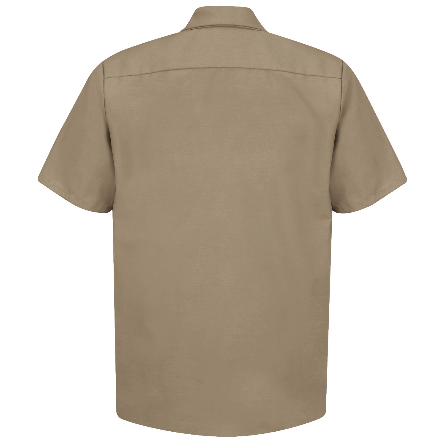 Red Kap SP24 Men's Industrial Work Shirt Short Sleeve Khaki Full  Source