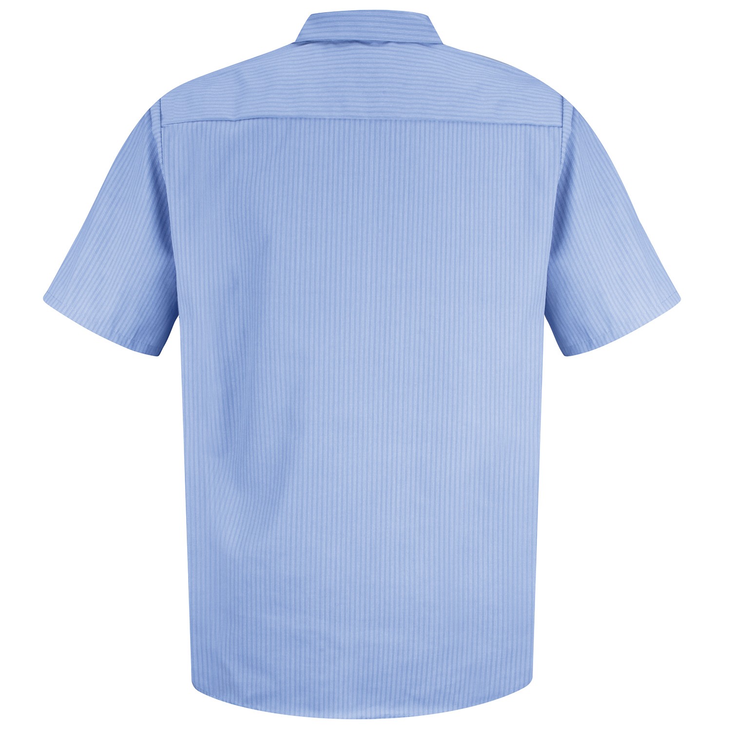 Red Kap SP24 Men's DuraStripe Work Shirt - Short Sleeve - Medium Blue ...
