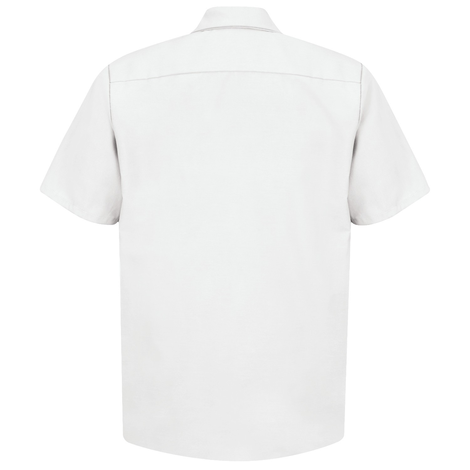 Large/Tall Short Sleeve Red Kap Mens Size Industrial Work Shirt White Regular Fit 