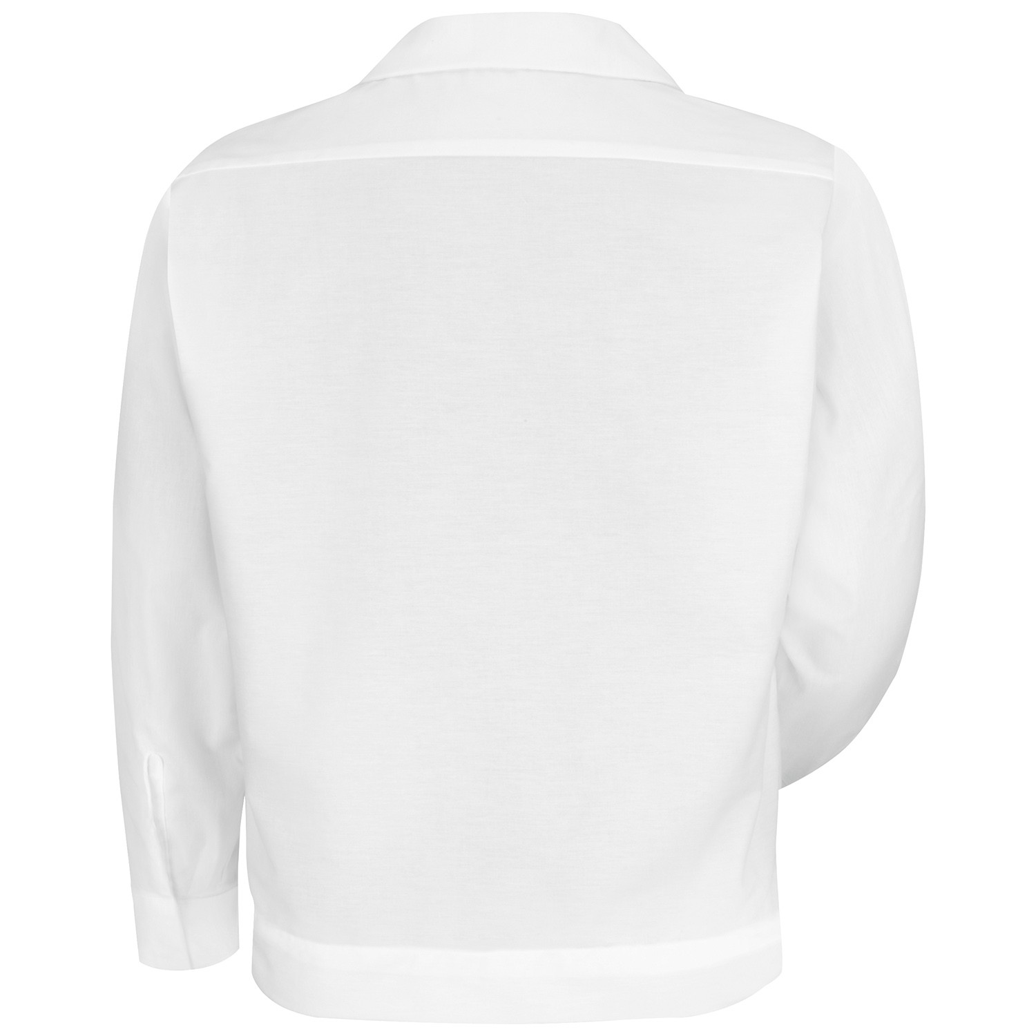 Red Kap SP35WH Men's Button-Front Shirt Jacket - White | Full Source