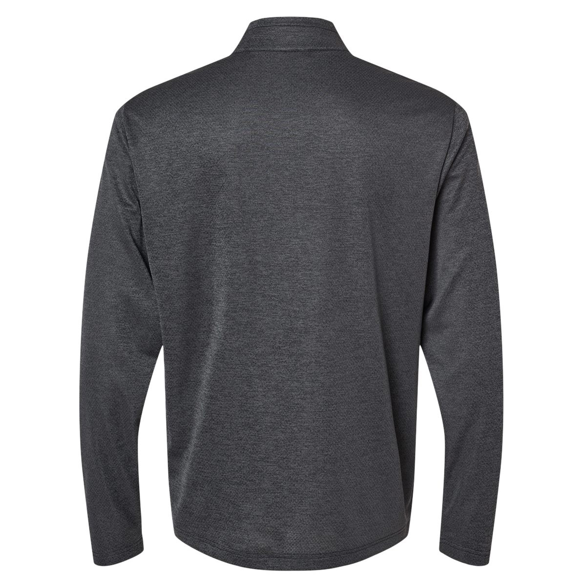 adidas A593 Space Dyed Quarter-Zip Pullover - Black Melange | Full