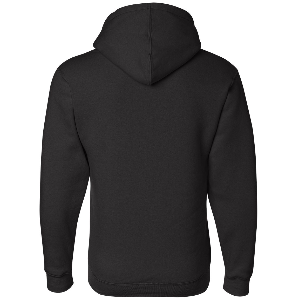 Bayside 900 USA-Made Full-Zip Hooded Sweatshirt - Black | Full Source