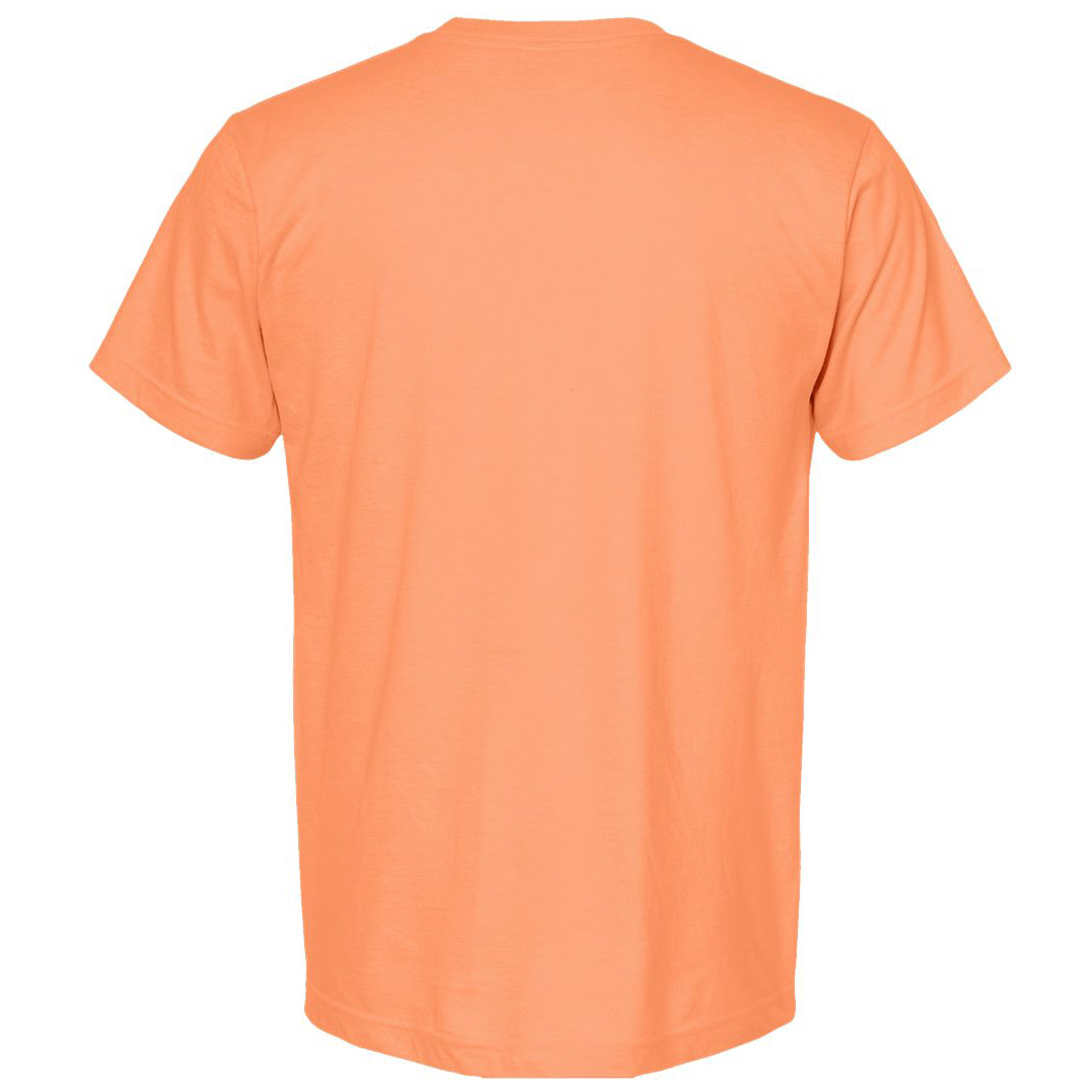 Tultex 202 Unisex Fine Jersey T-Shirt - Heather Cantaloupe | Full