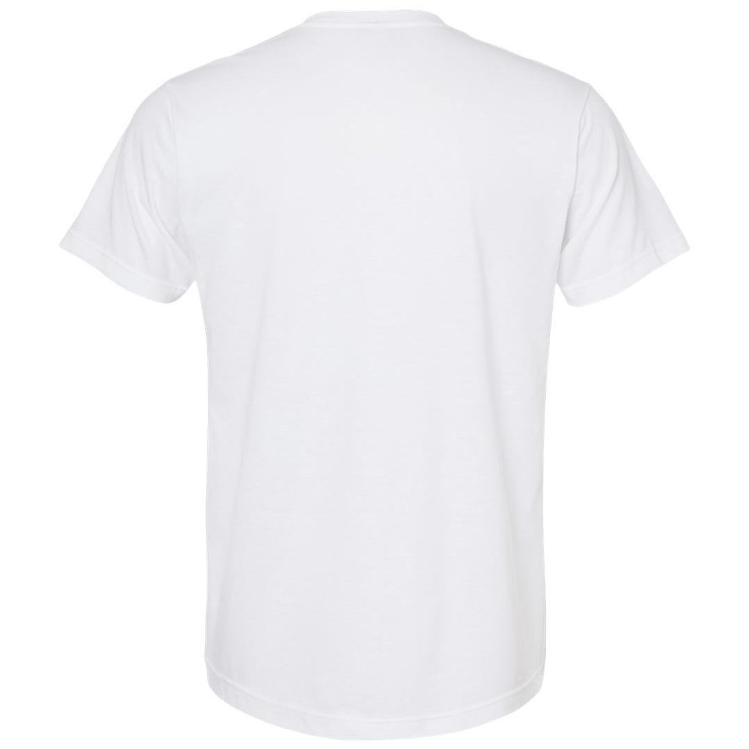 Tultex 207 Unisex Poly-Rich V-Neck T-Shirt - White | Full Source
