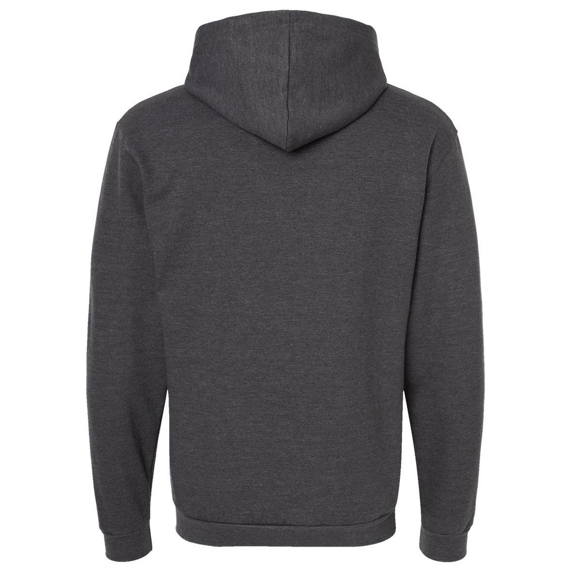 Tultex 331 Unisex Full-Zip Hooded Sweatshirt - Heather Charcoal