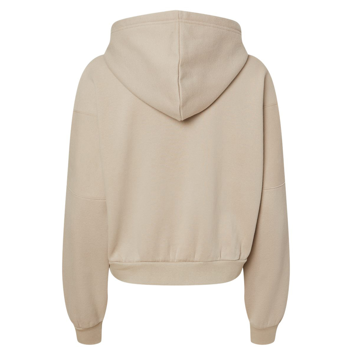 MV Sport W21751 Women's Sueded Fleece Crop Hooded Sweatshirt