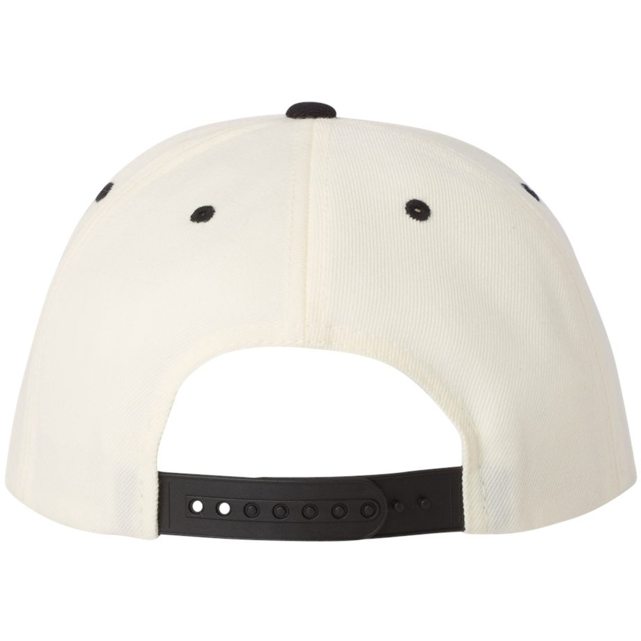YP Classics 6089M Wool Blend Flat Bill Snapback Cap - Natural