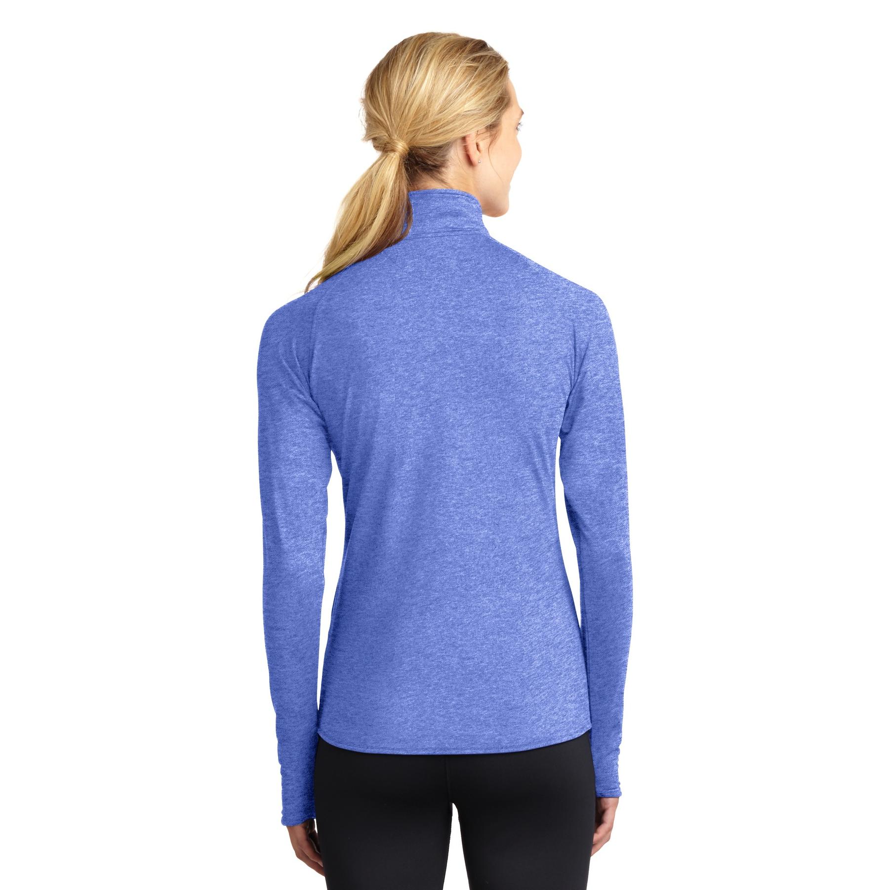SportTek LST850 Ladies SportWick Stretch 1/2Zip Pullover Sweatshirt