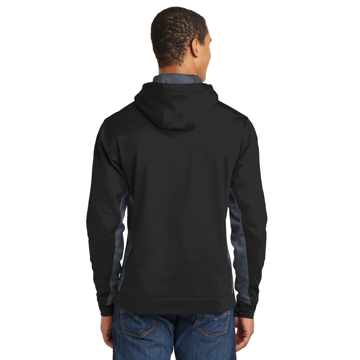 Sport-Tek ST239 Sport-Wick CamoHex Fleece Colorblock Hooded