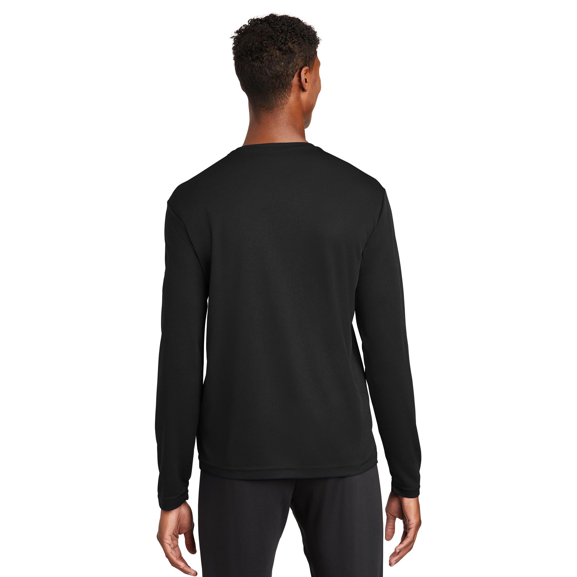 Sport-Tek ST340LS PosiCharge RacerMesh Long Sleeve Tee - Black | Full ...