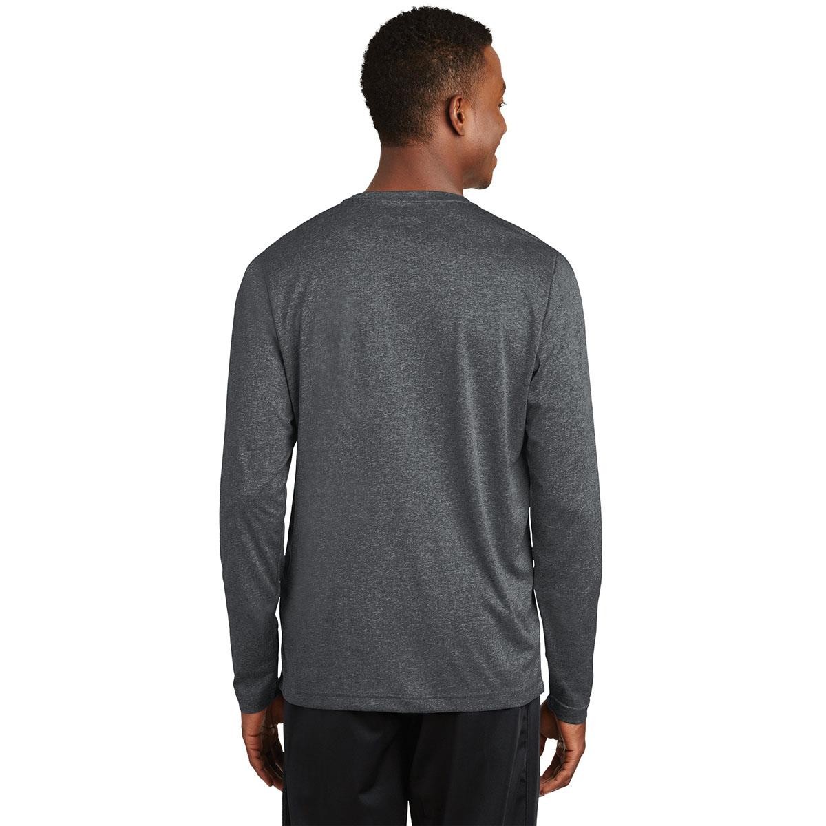 Sport-Tek ST360LS Long Sleeve Heather Contender Tee - Graphite Heather ...