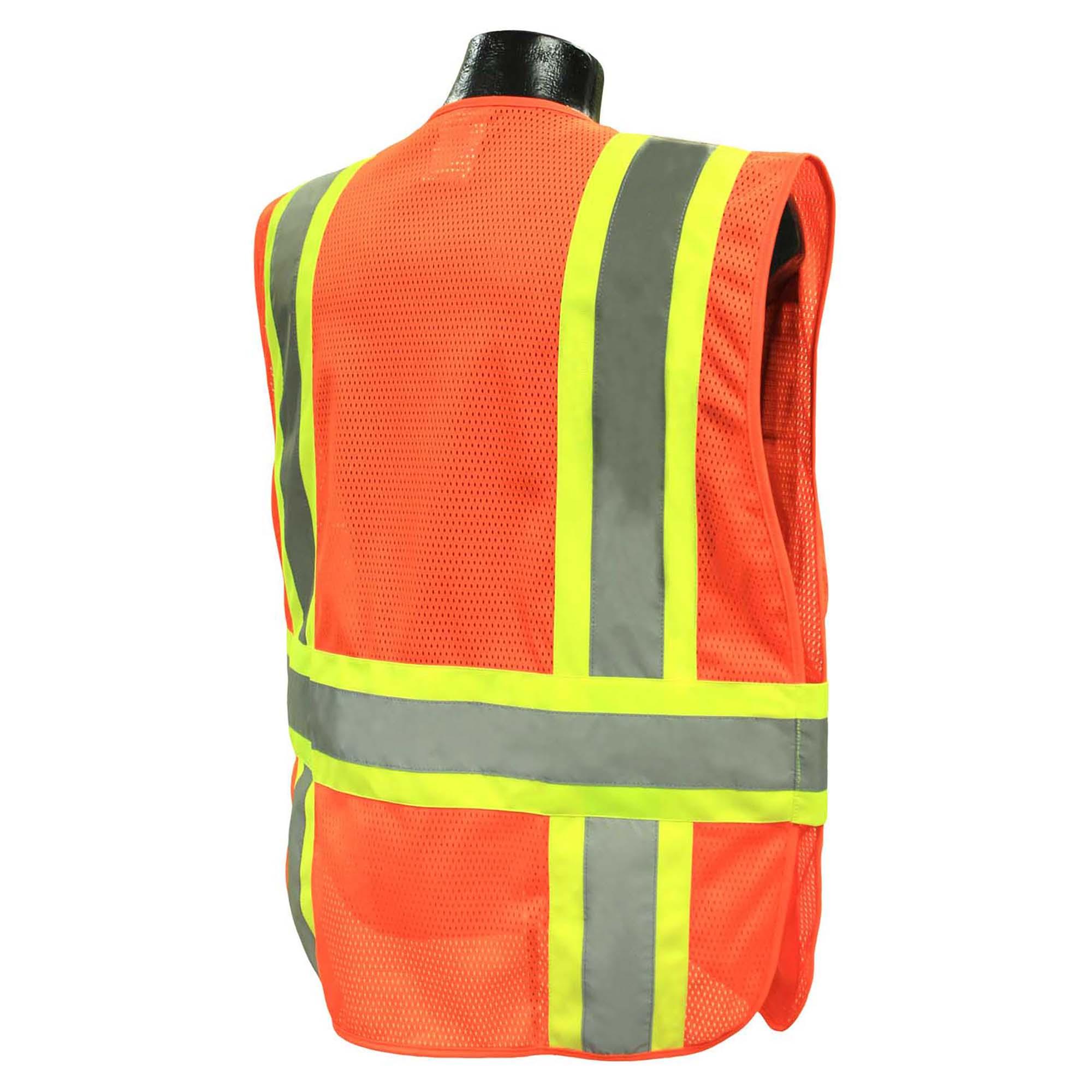 Radians SV23-2ZOM Type R Class Expandable Two-Tone Safety Vest Orange  Full Source