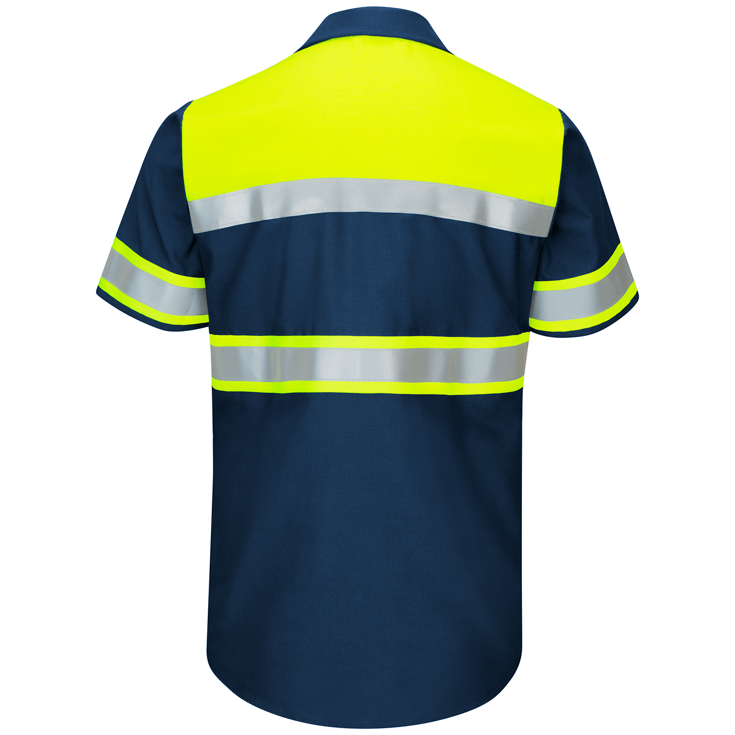 Red Kap SY80 Hi-Visibility Ripstop Work Shirt - Short Sleeve