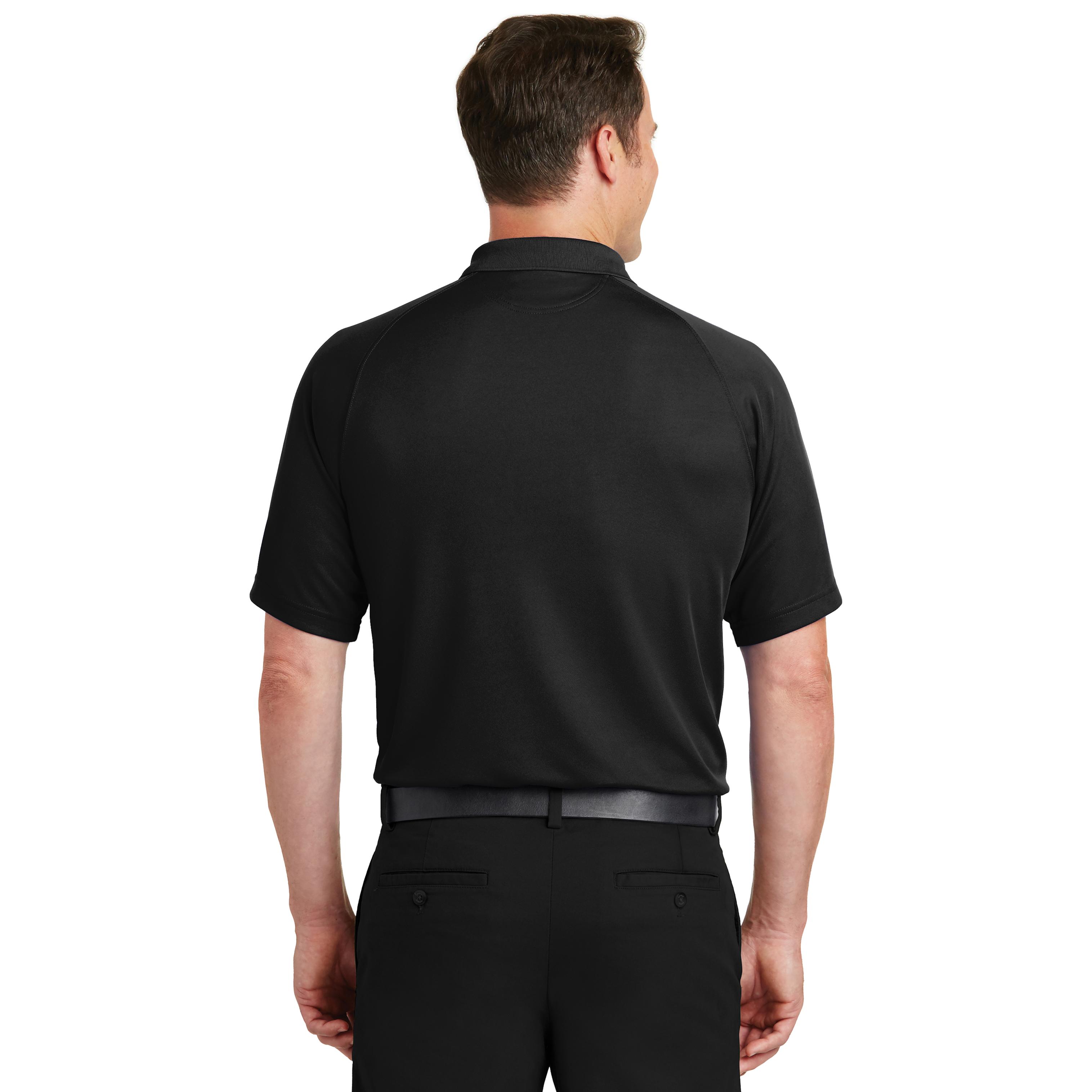 Sport-Tek T475 Dry Zone Raglan Polo - Black | Full Source