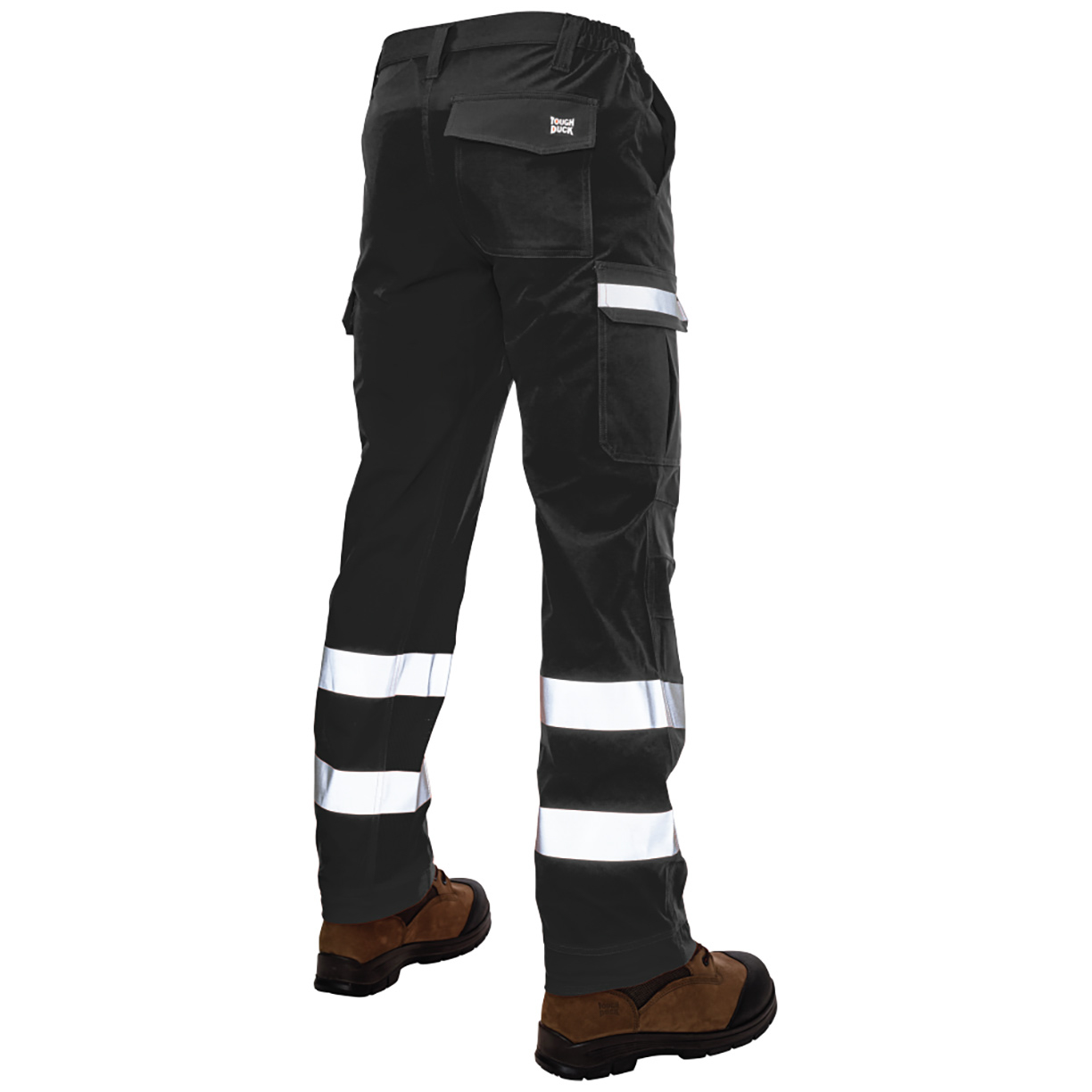 Tough Duck SP06 Class E Relaxed Fit 4-Way Stretch Cargo Safety Pants ...