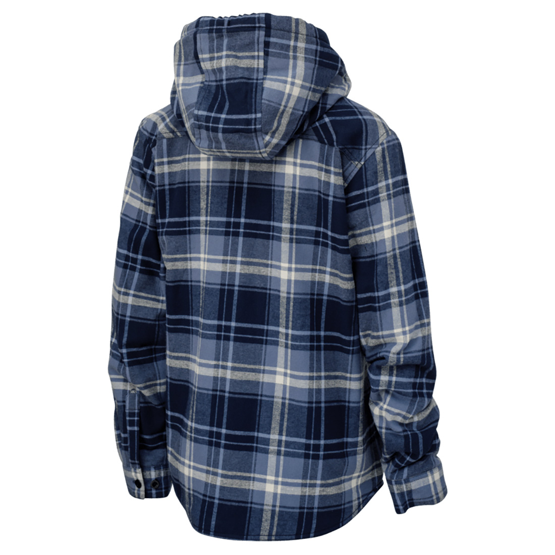 Tough Duck WS12 Women's Plush PileLined Flannel Navy Blue Plaid