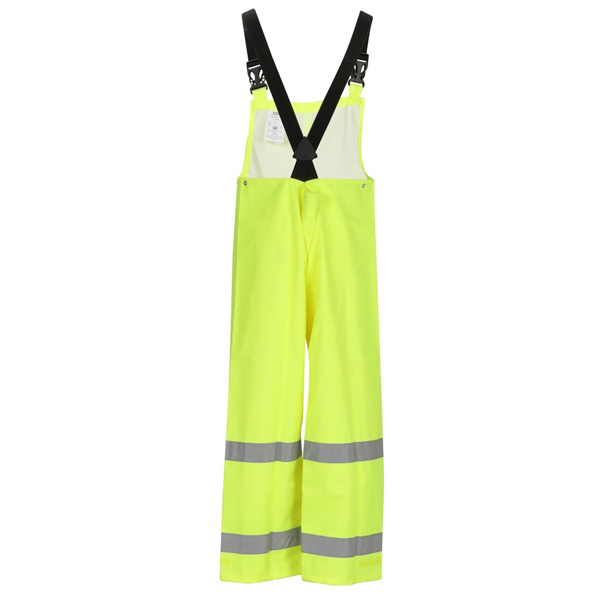 Tingley O24122 Class E Safety Rain Bib Overalls - Yellow/Lime 