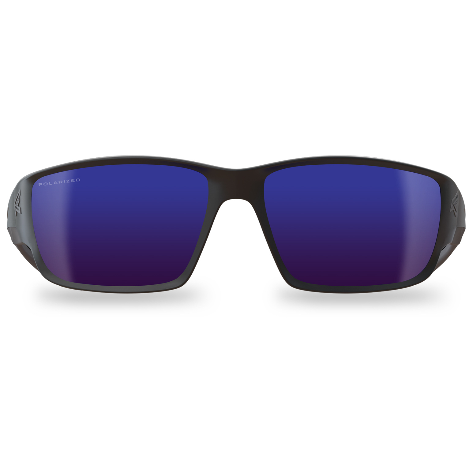 Edge TSKAP218 Kazbek Safety Glasses - Black Frame - Blue Polarized Mirror  Lens