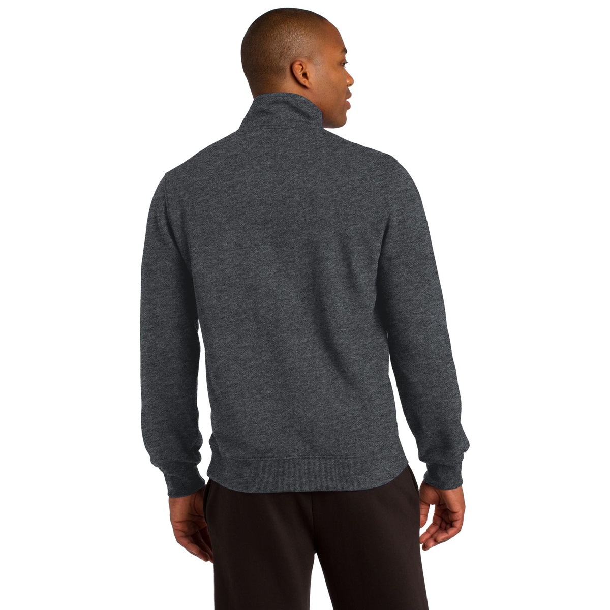 Sport-Tek TST253 Tall 1/4-Zip Sweatshirt - Graphite Heather | Full