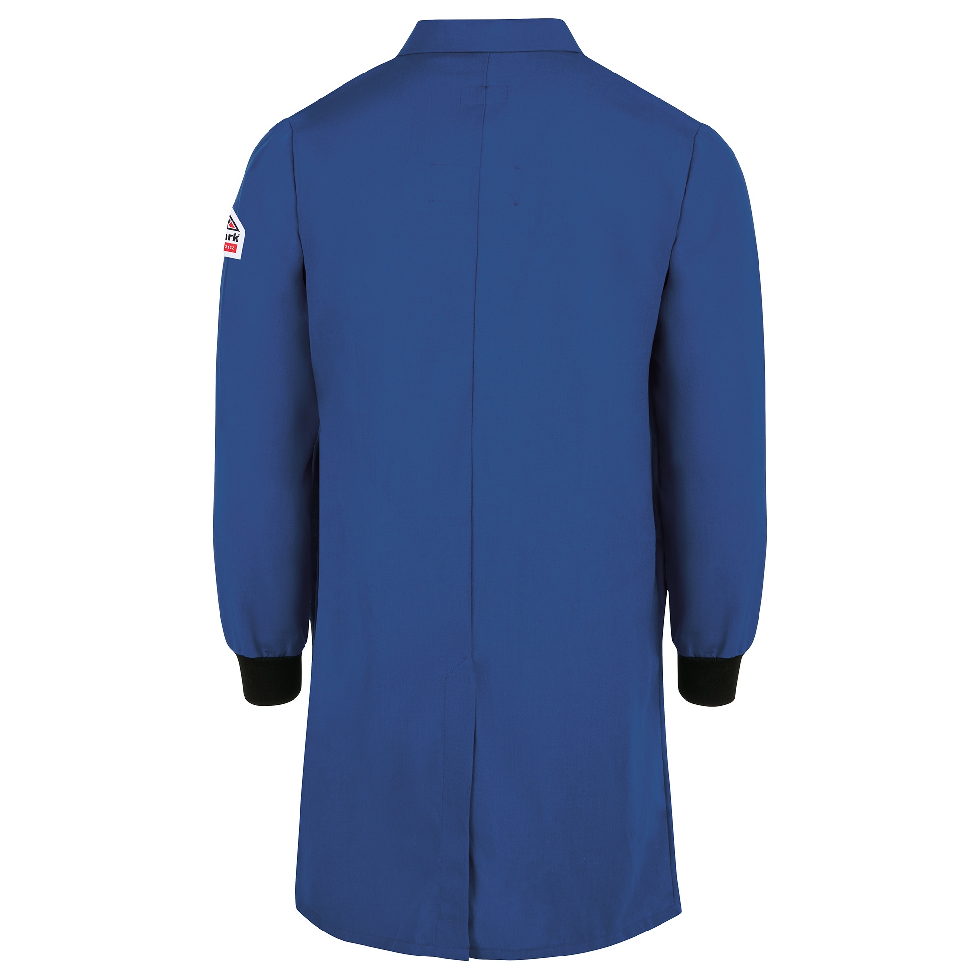 Bulwark FR KNC2 Men's Lab Coat with Knit Cuffs - Royal Blue | Full