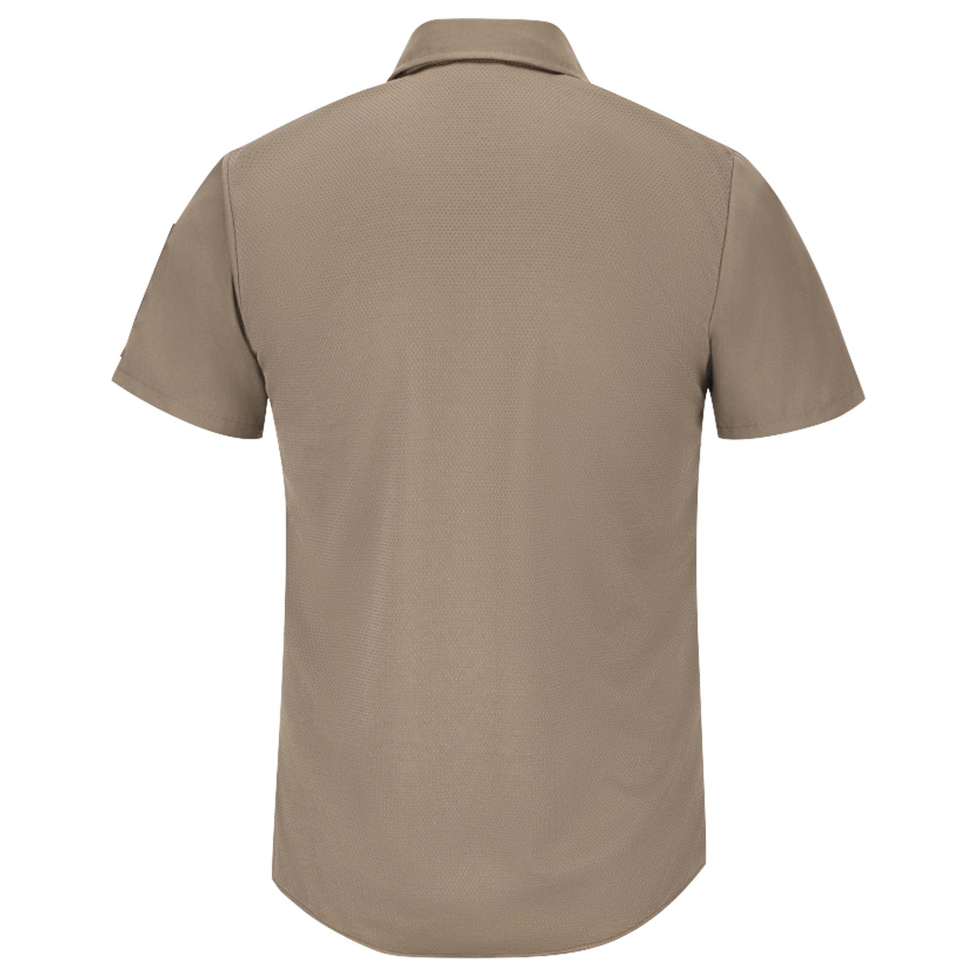 Red Kap SP4A Men's Short Sleeve Pro Airflow Work Shirt - Khaki | Full ...