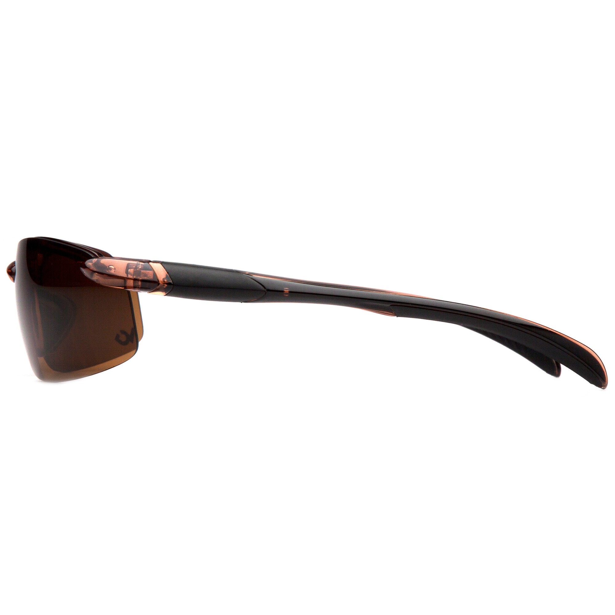 Bullhead BH10711 Swordfish Safety Glasses - Brown Frame - Brown Mirror Lens