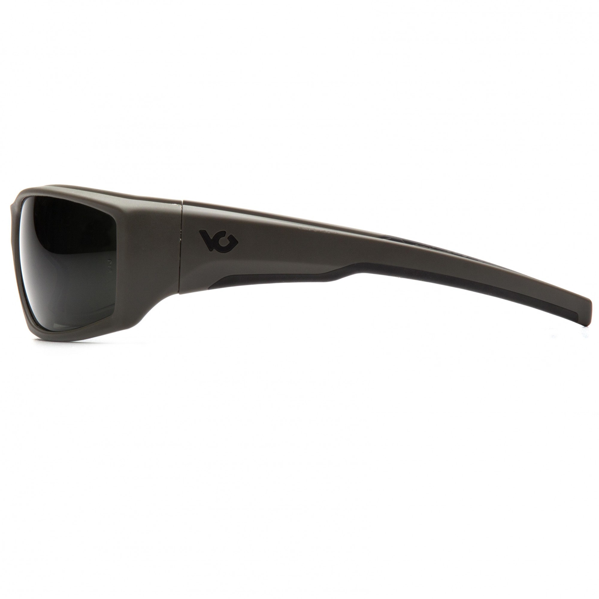 Venture Gear Overwatch Tactical Sunglasses Smoke Green Anti-Fog Lens Black 