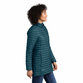 Eddie Bauer EB515 Ladies Packable Quilted Full-Zip - Adriatic Blue