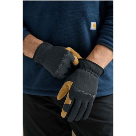 Carhartt CTGD0794 High-Dexterity Open-Cuff Gloves - Black Barley
