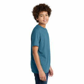Port & Company PC340Y Youth CVC Tee - Mountain Blue Heather