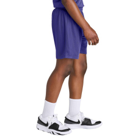 Sport-Tek YST5100 Youth PosiCharge Mesh 5" Shorts - Purple