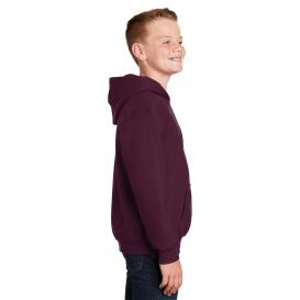 Gildan 18500B Youth Heavy Blend Hooded Sweatshirt - Maroon