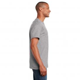 Gildan Ultra Cotton T-shirt Adulti – Grigio Sportivo, Taglia L, Vestibilità Classica, 100% Cotone, Confezione Singola