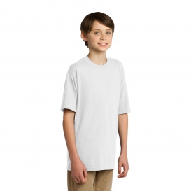 Jerzees 21B Youth Sport 100% Polyester T-Shirt - White
