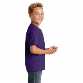 Jerzees 29B Youth Dri-Power Active 50/50 Cotton/Poly T-Shirt - Deep Purple
