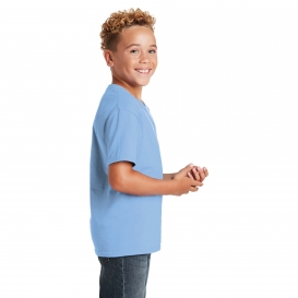 Jerzees 29B Youth Dri-Power Active 50/50 Cotton/Poly T-Shirt - Light Blue