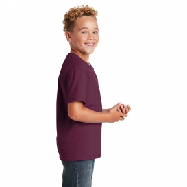 Jerzees 29B Youth Dri-Power Active 50/50 Cotton/Poly T-Shirt - Maroon