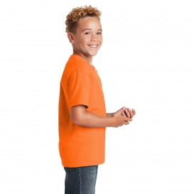 Jerzees 29B Youth Dri-Power Active 50/50 Cotton/Poly T-Shirt - Safety Orange
