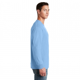 Jerzees 29LS Dri-Power 50/50 Cotton/Poly Long Sleeve T-Shirt - Light Blue